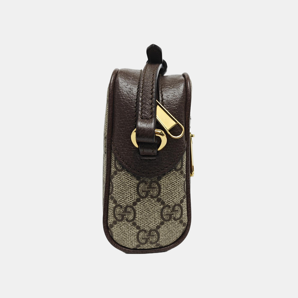 Ophidia Mini Monogram Coated Canvas Beige