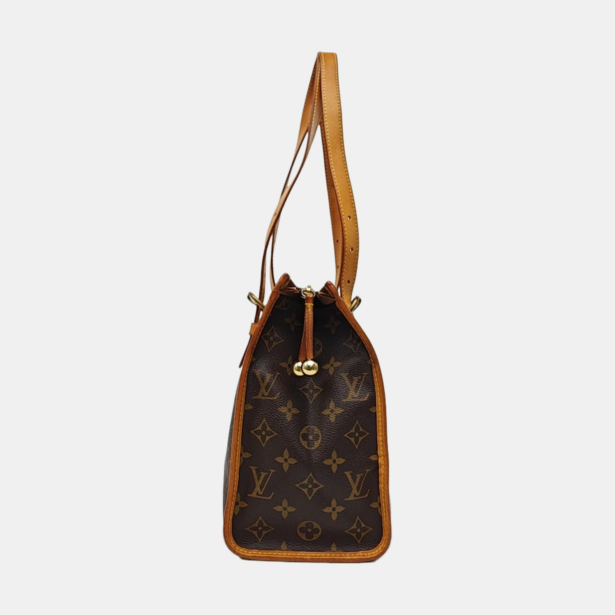 POPINCOURT Monogram Coated Canvas Brown