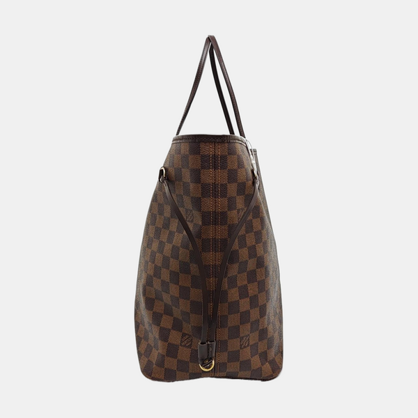 NEVERFULL GM Lona revestida Damier Ebene Marrón