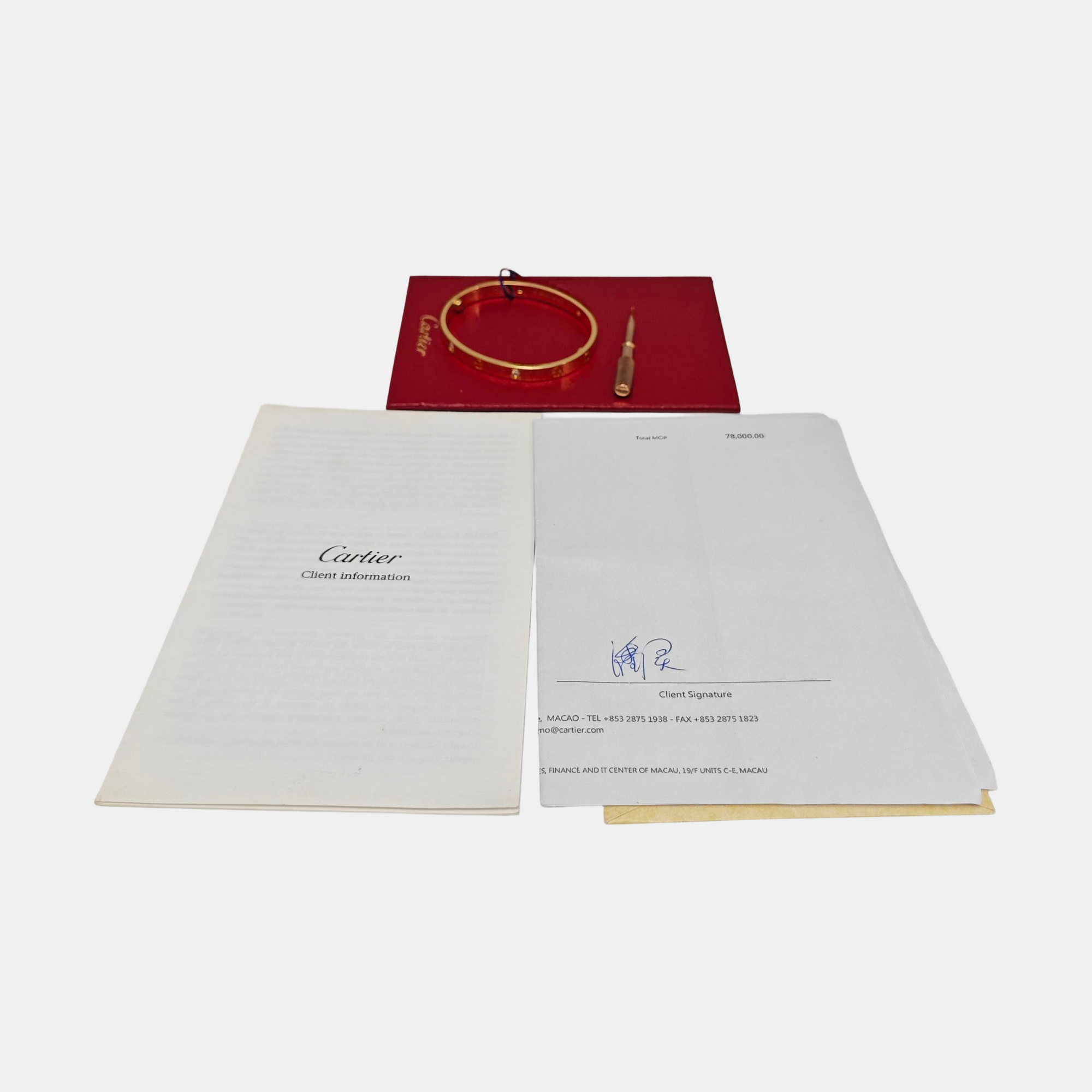 LOVE 18k Rose Gold Bangle