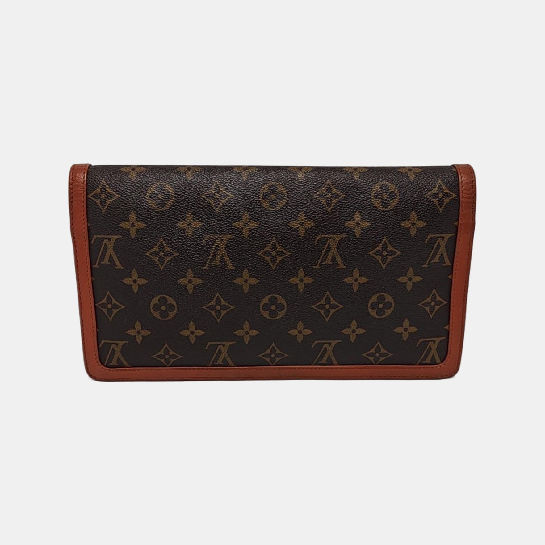 DAME GM Monogram Coated Canvas Brown