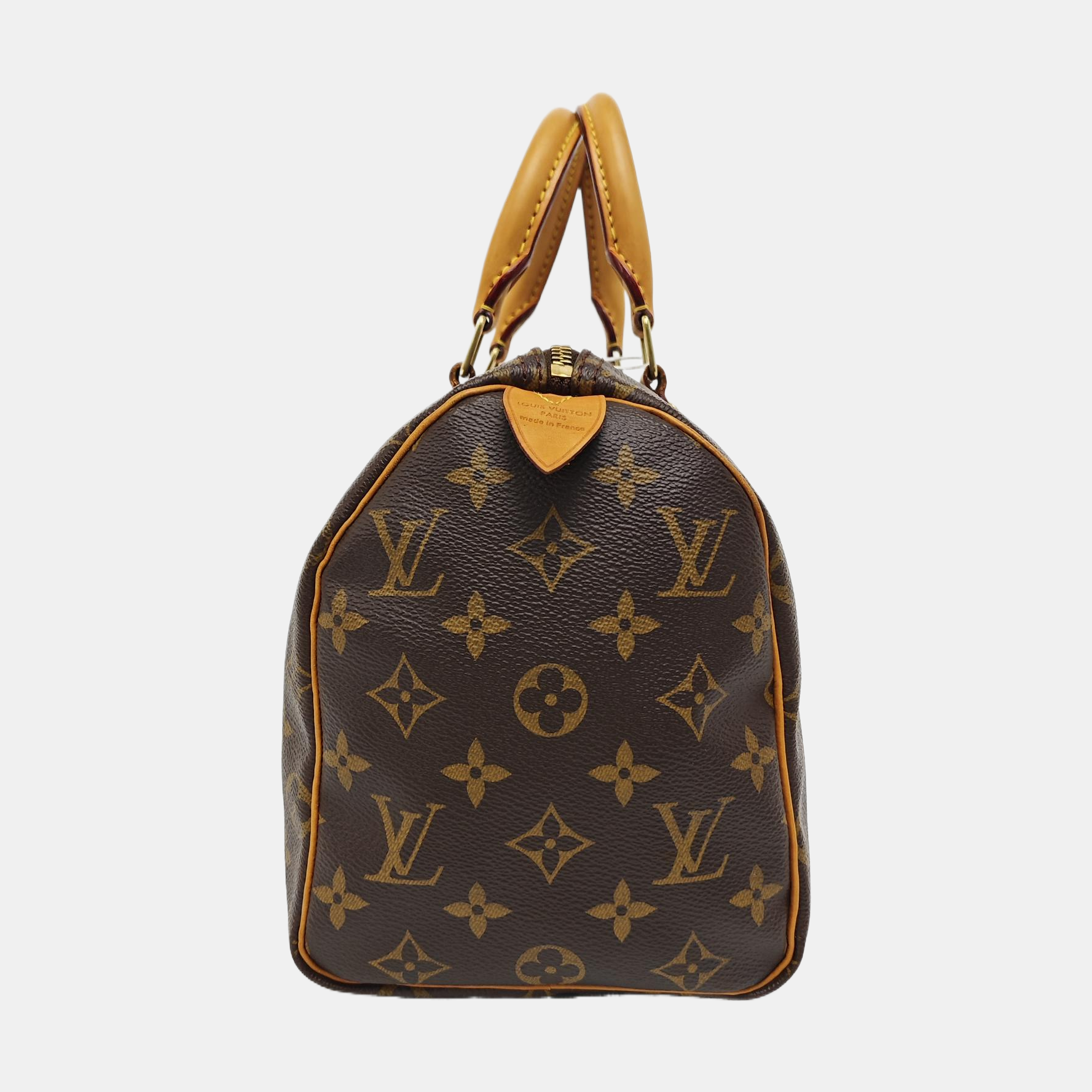 SPEEDY 25 Monogram Coated Canvas Brown