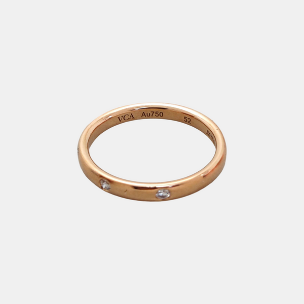 Tendrement Etoiles 18k Rose Gold Ring EU 52