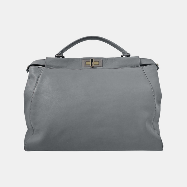 Peekaboo Large Calfskin Gray