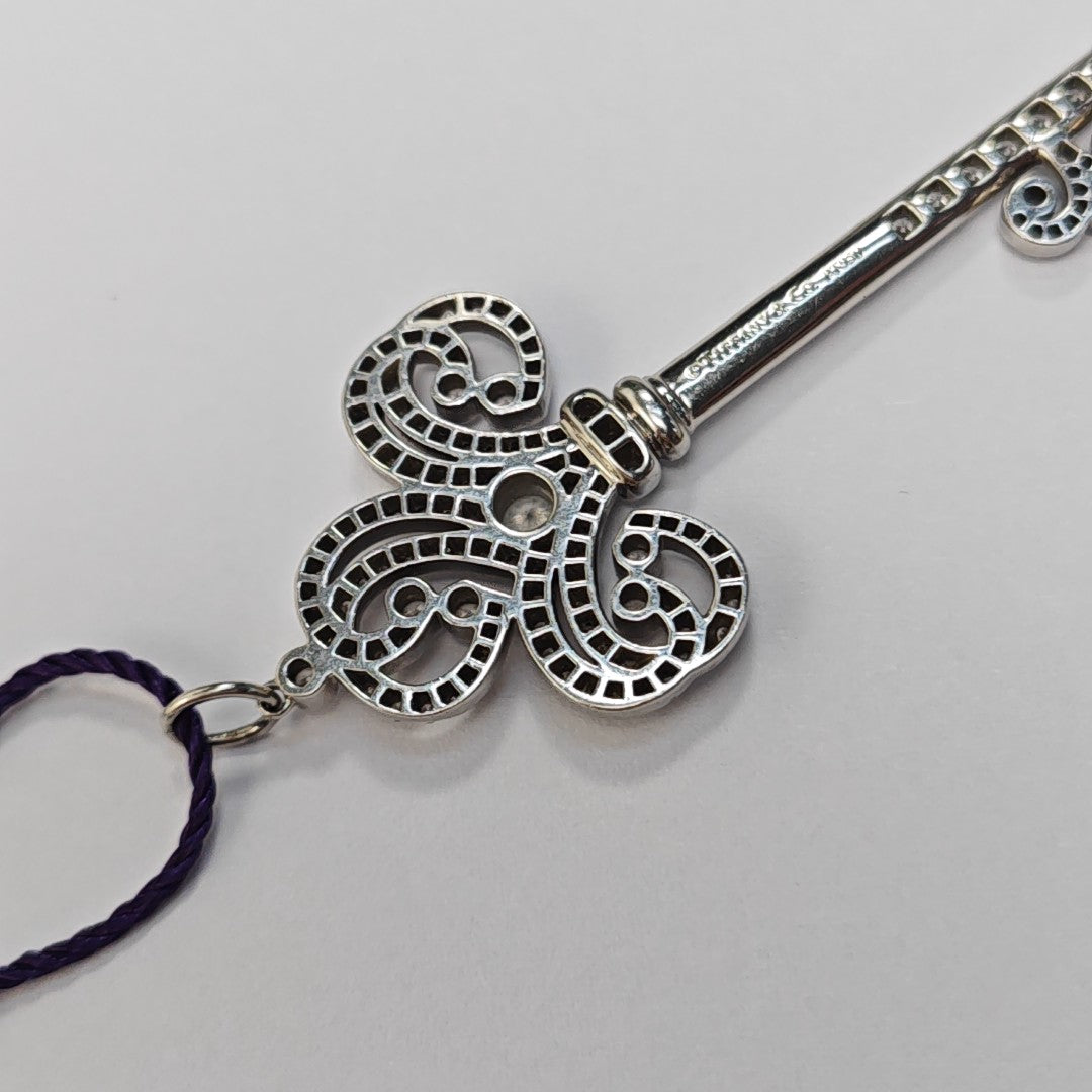 Tiffany Keys Platinum 950 Silver Pendant
