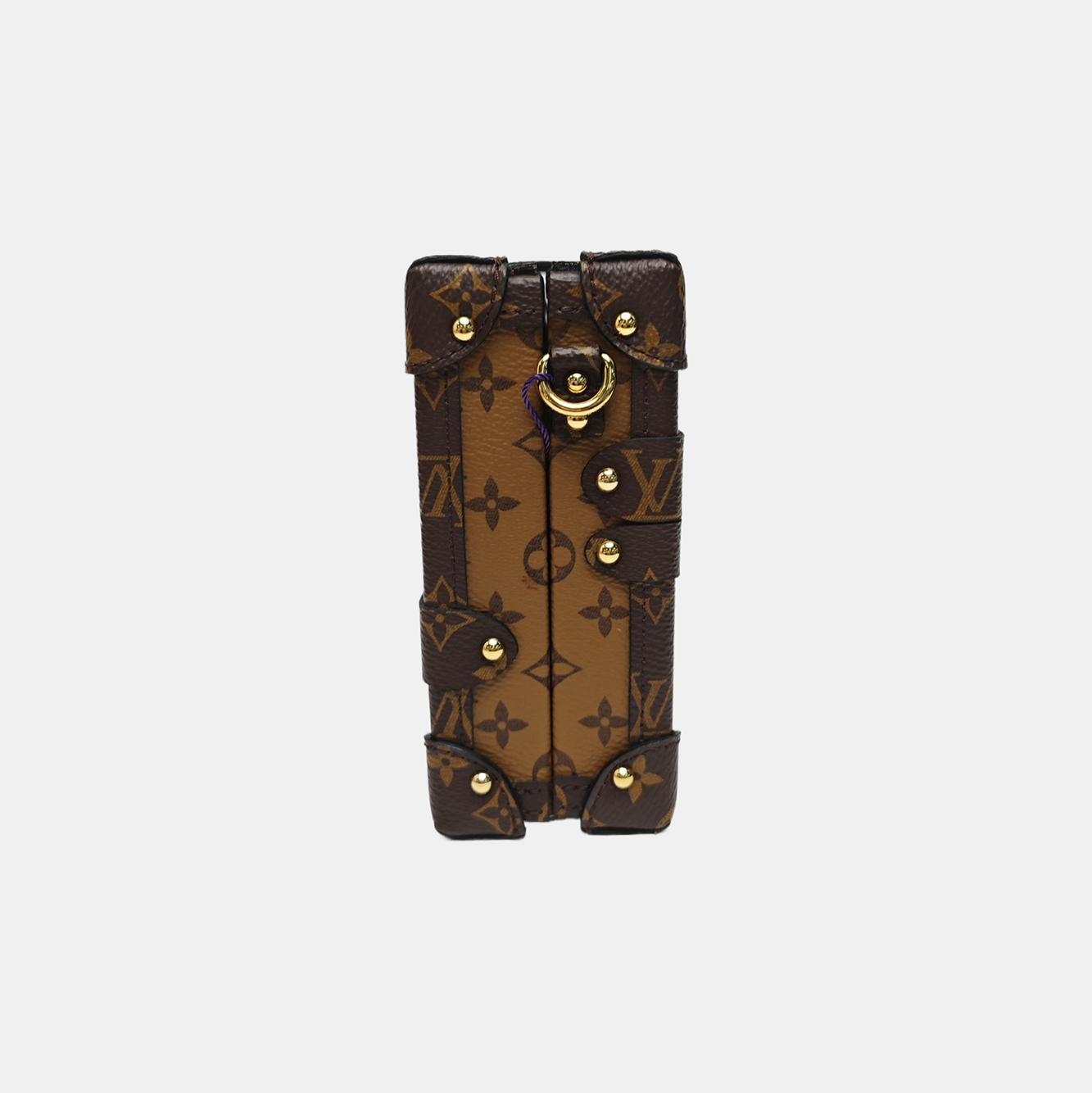 PETITE MALLE Monogram Coated Canvas Brown