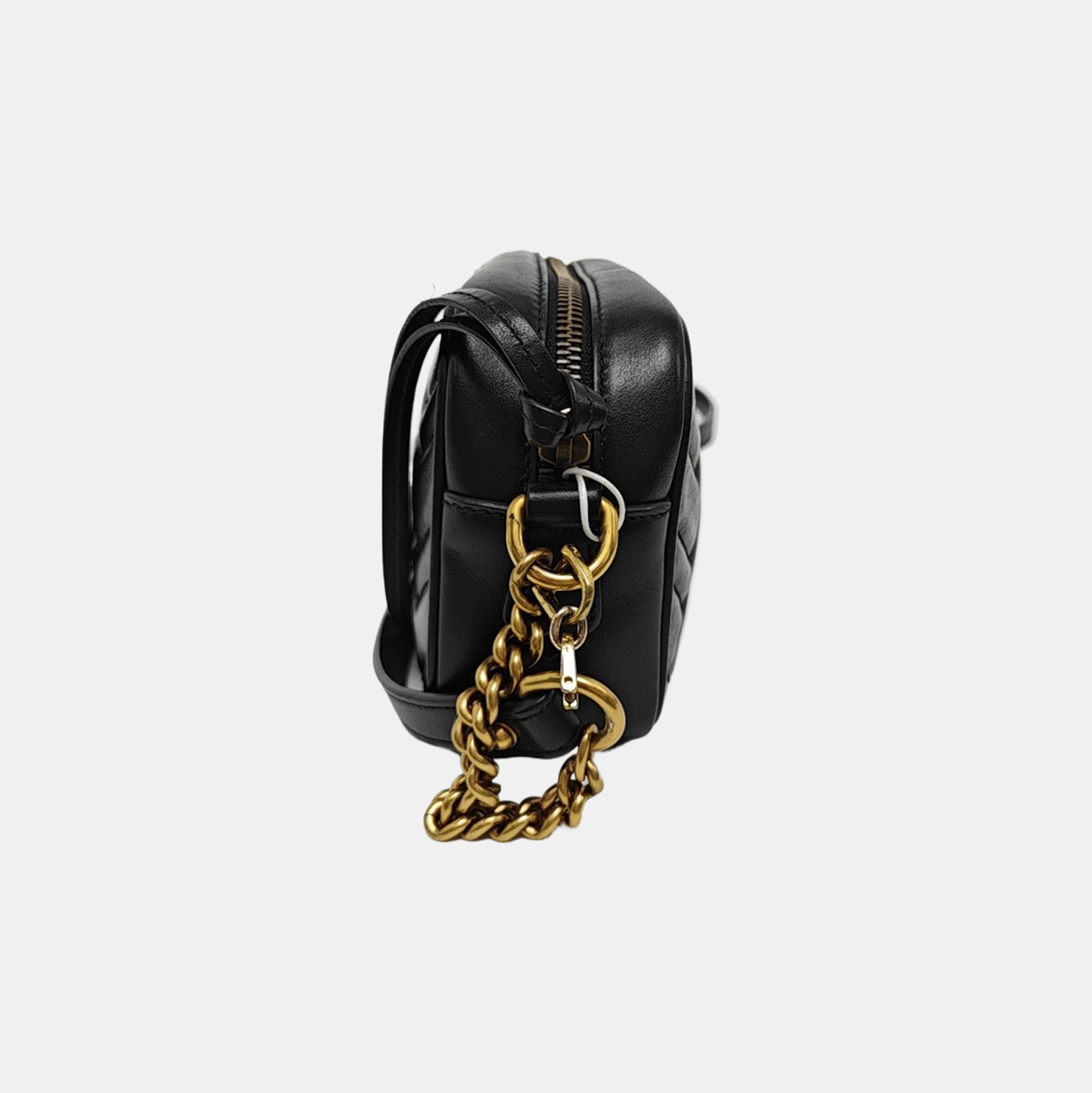 GG Marmont Mini Quilted Calfskin Black