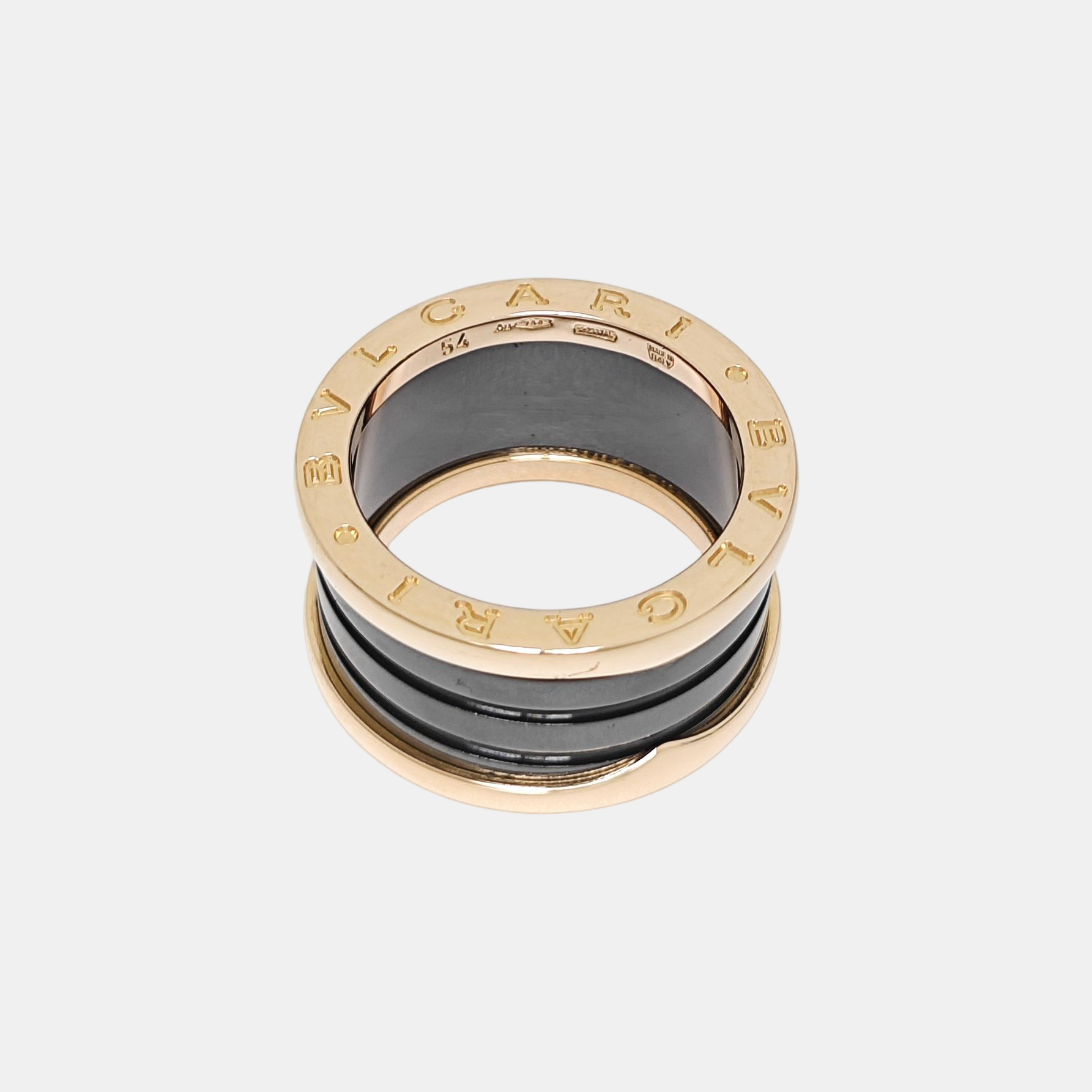 B.ZERO1 18k Rose Gold Ring EU 54