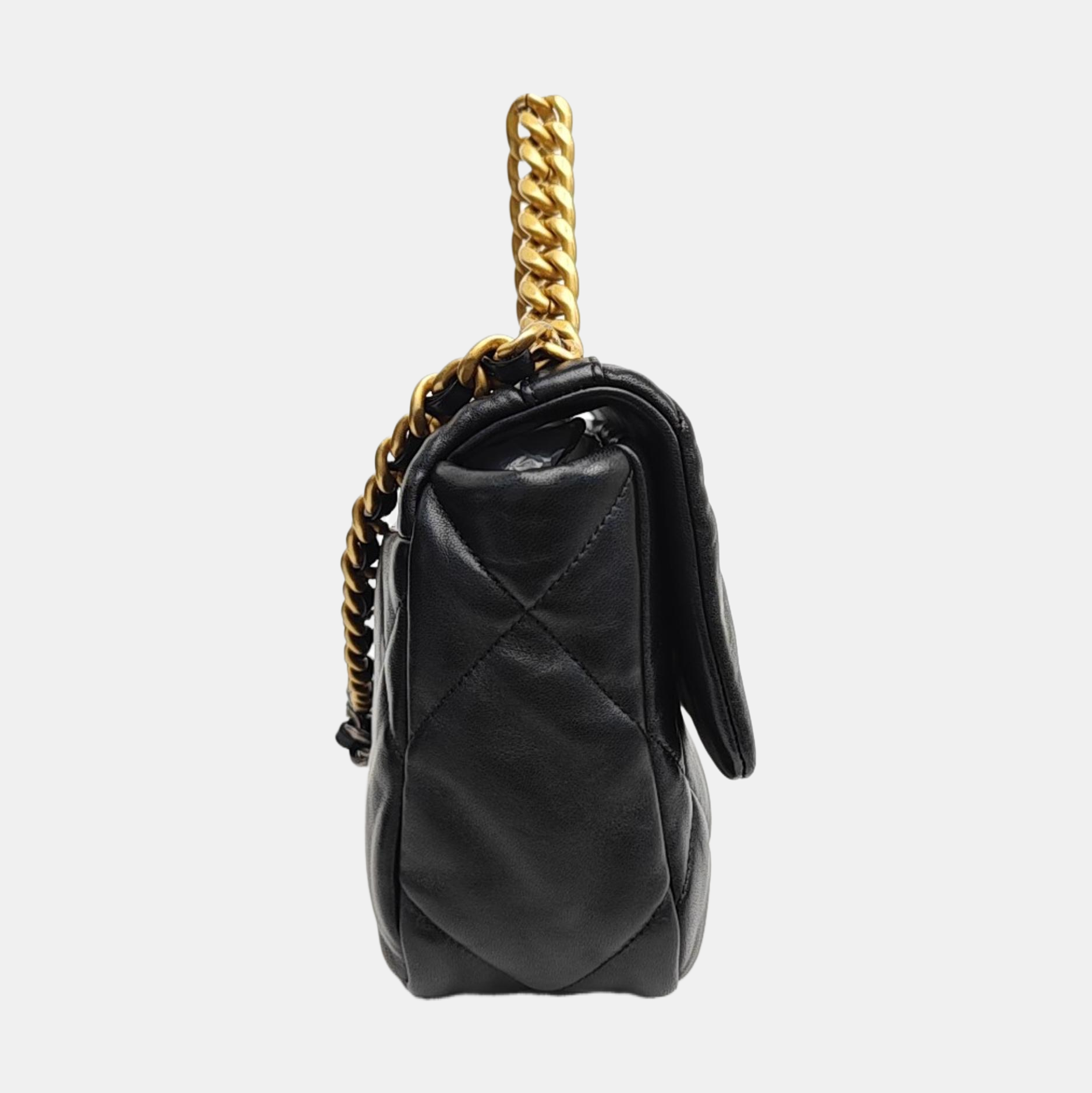 CHANEL 19 Small Quilted Lambskin Black