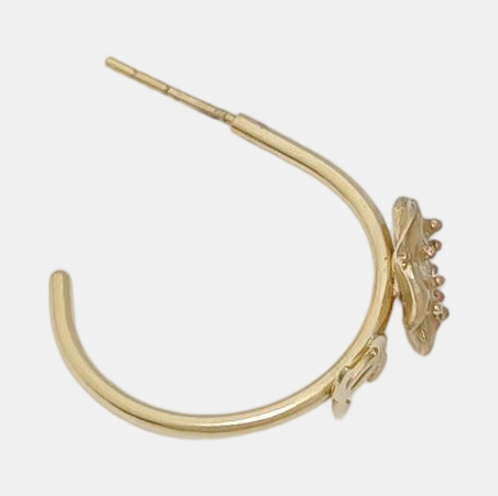 Metal Gold Stud Earrings