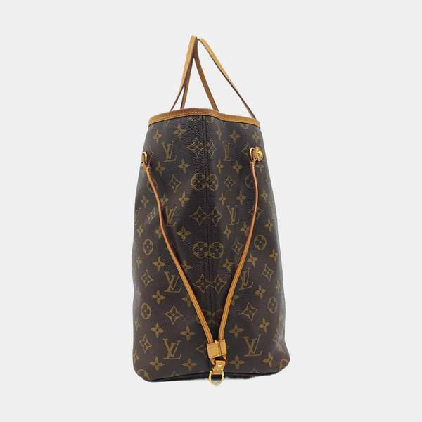 NEVERFULL GM Monogram Coated Canvas Brown