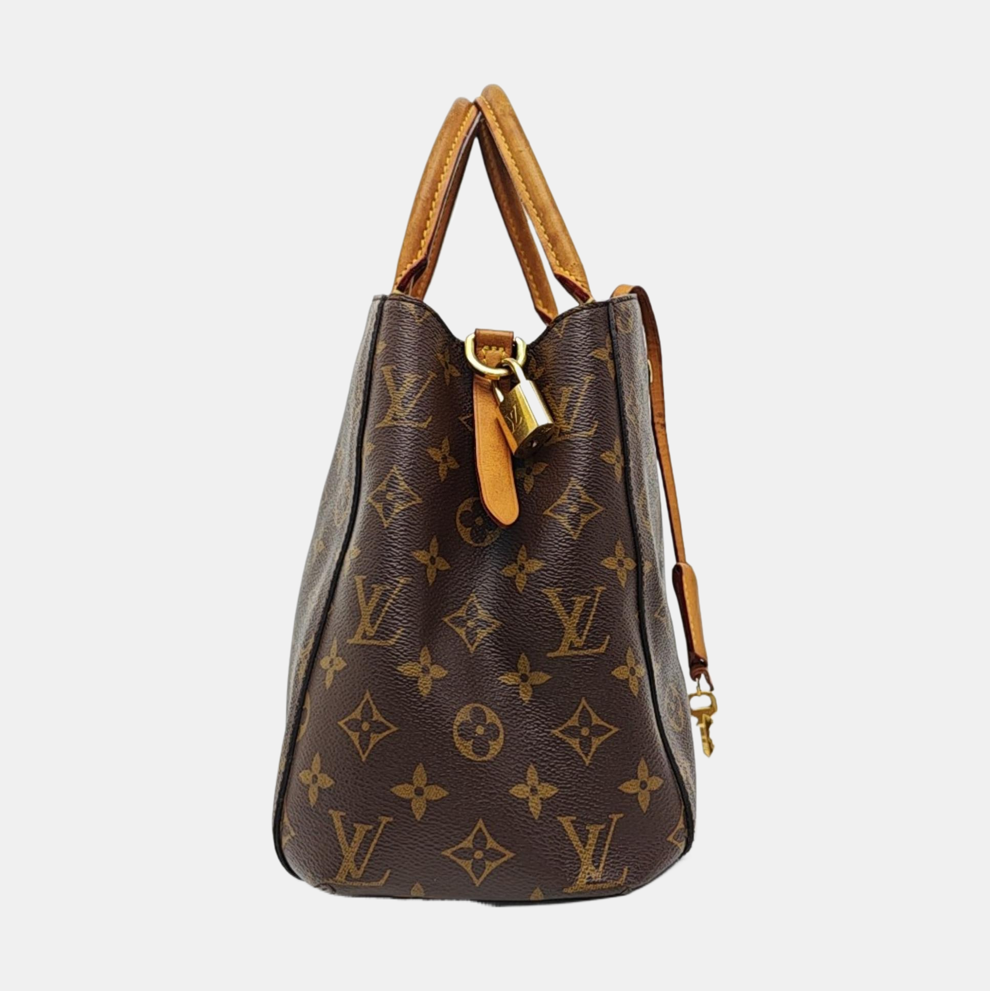 MONTAIGNE Monogram Coated Canvas Brown
