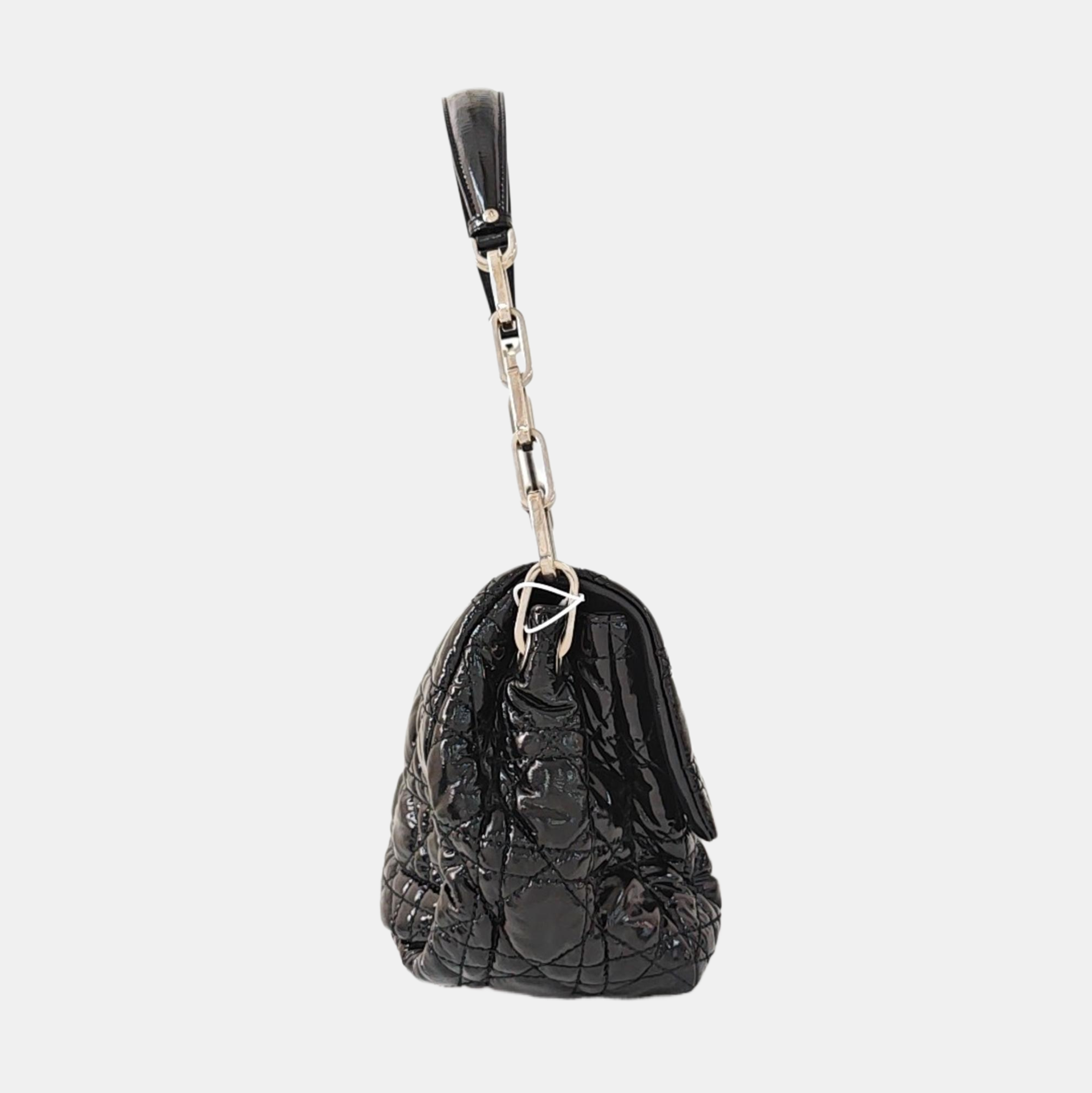 New Lock Cannage Patent Leather Black