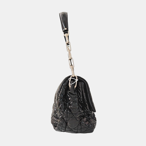 New Lock Cannage Patent Leather Black