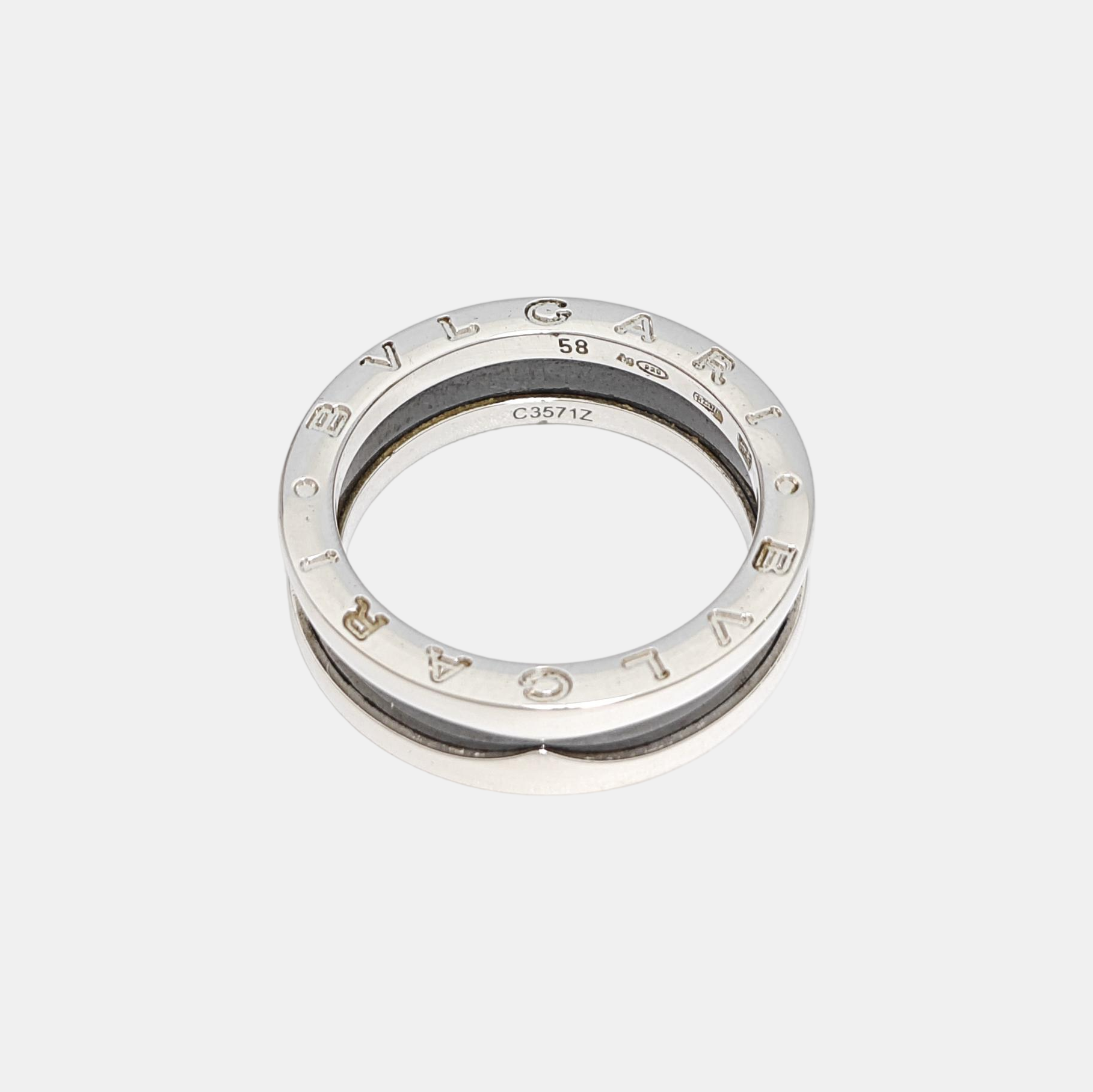 B.ZERO1 925 Sterling Silver Ring EU 58