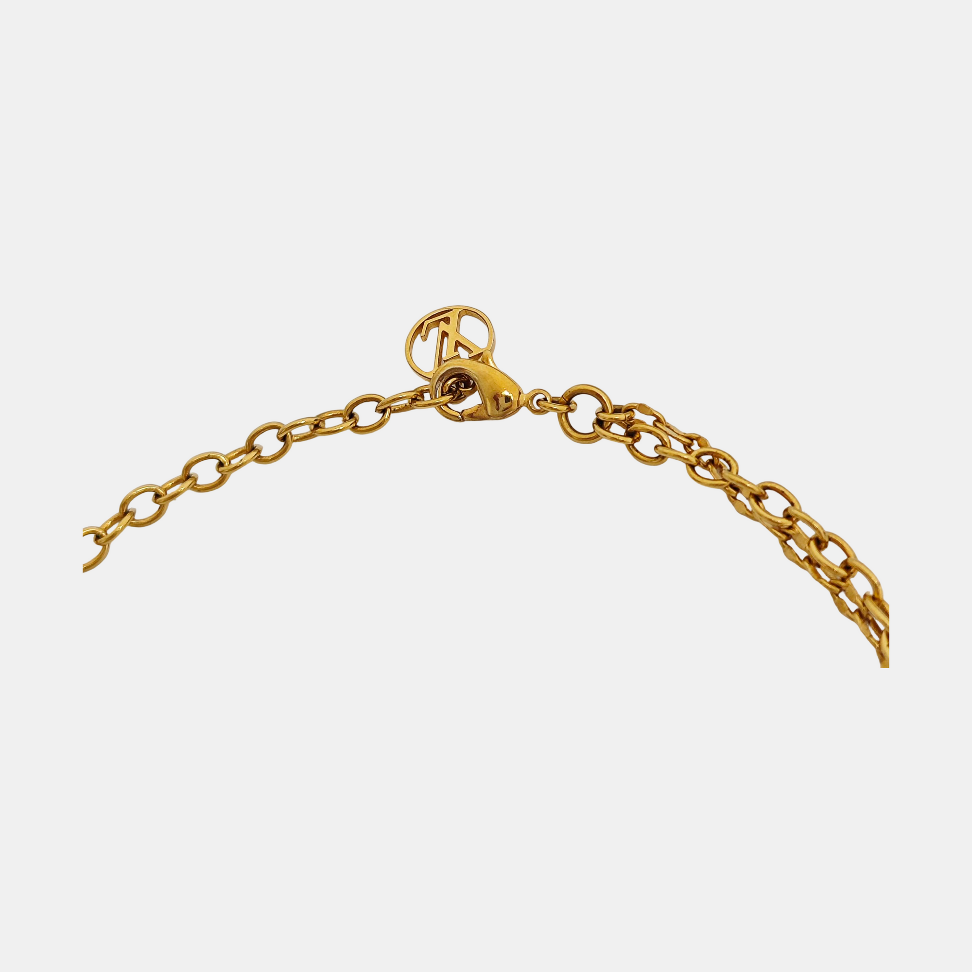 BLOOMING STRASS Metal Gold Necklace