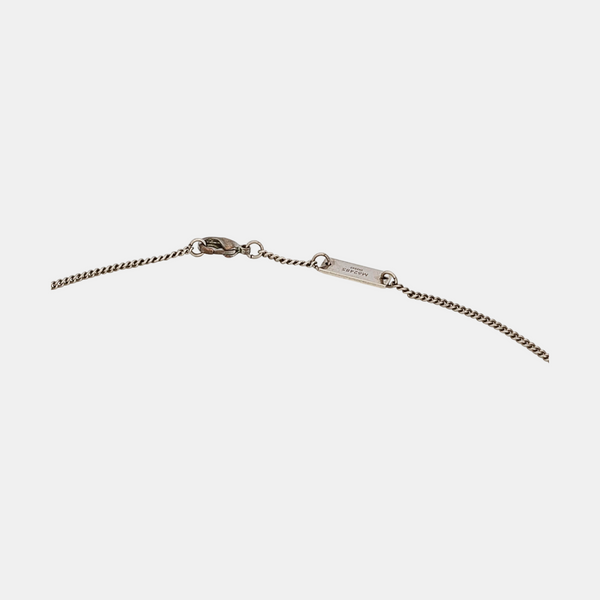 Monogram Metal Silver Necklace