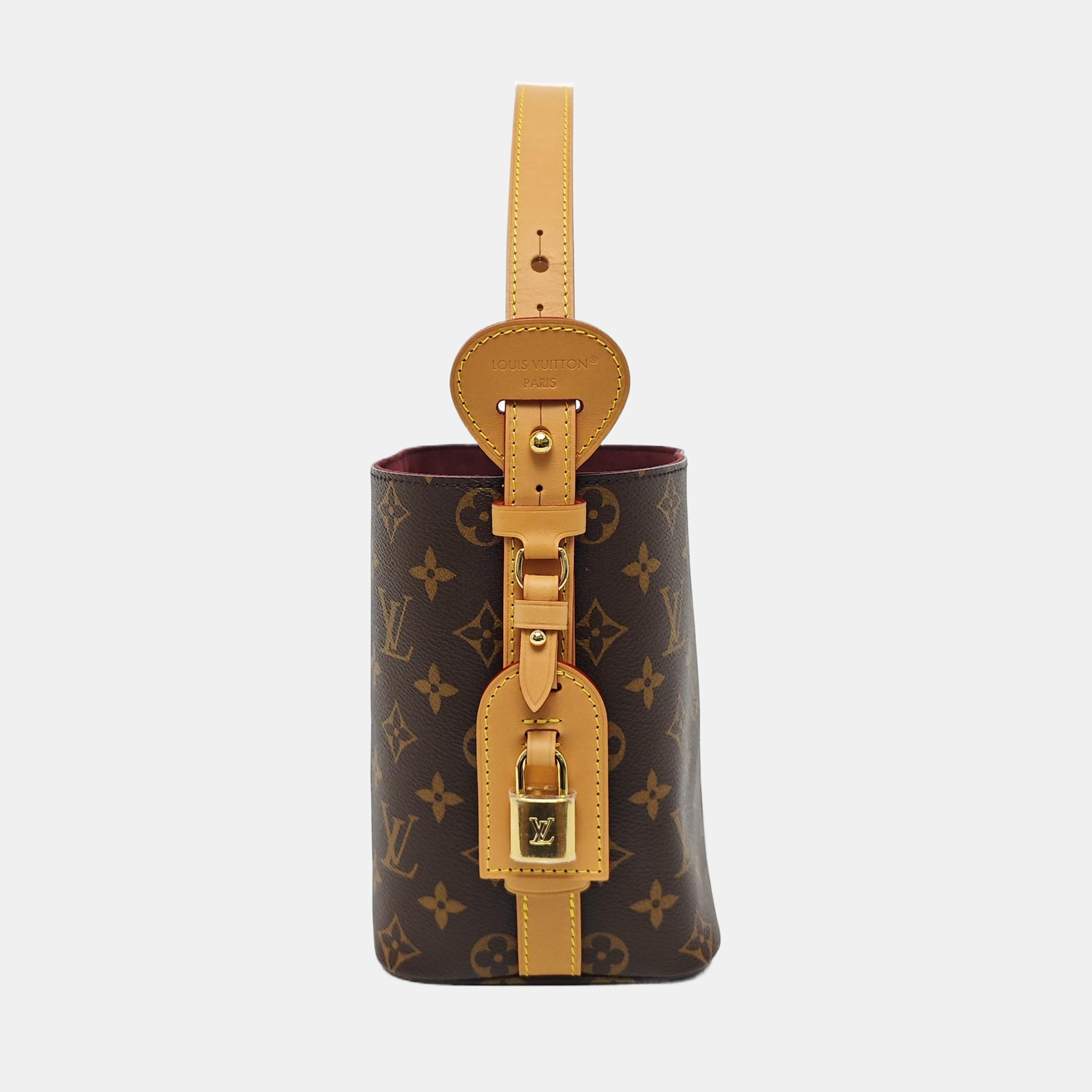ALL IN BB Monogram Coated Canvas Brown