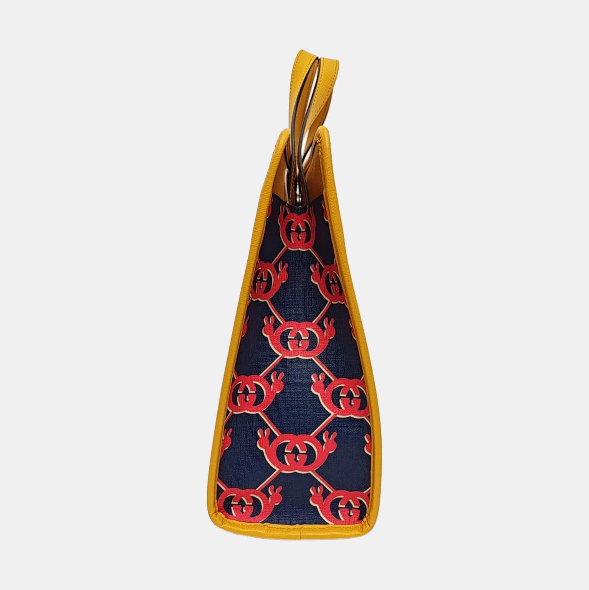 Monogram Coated Canvas Tote Bag Blue