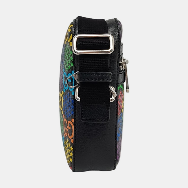 Psychedelic Monogram Coated Canvas Black