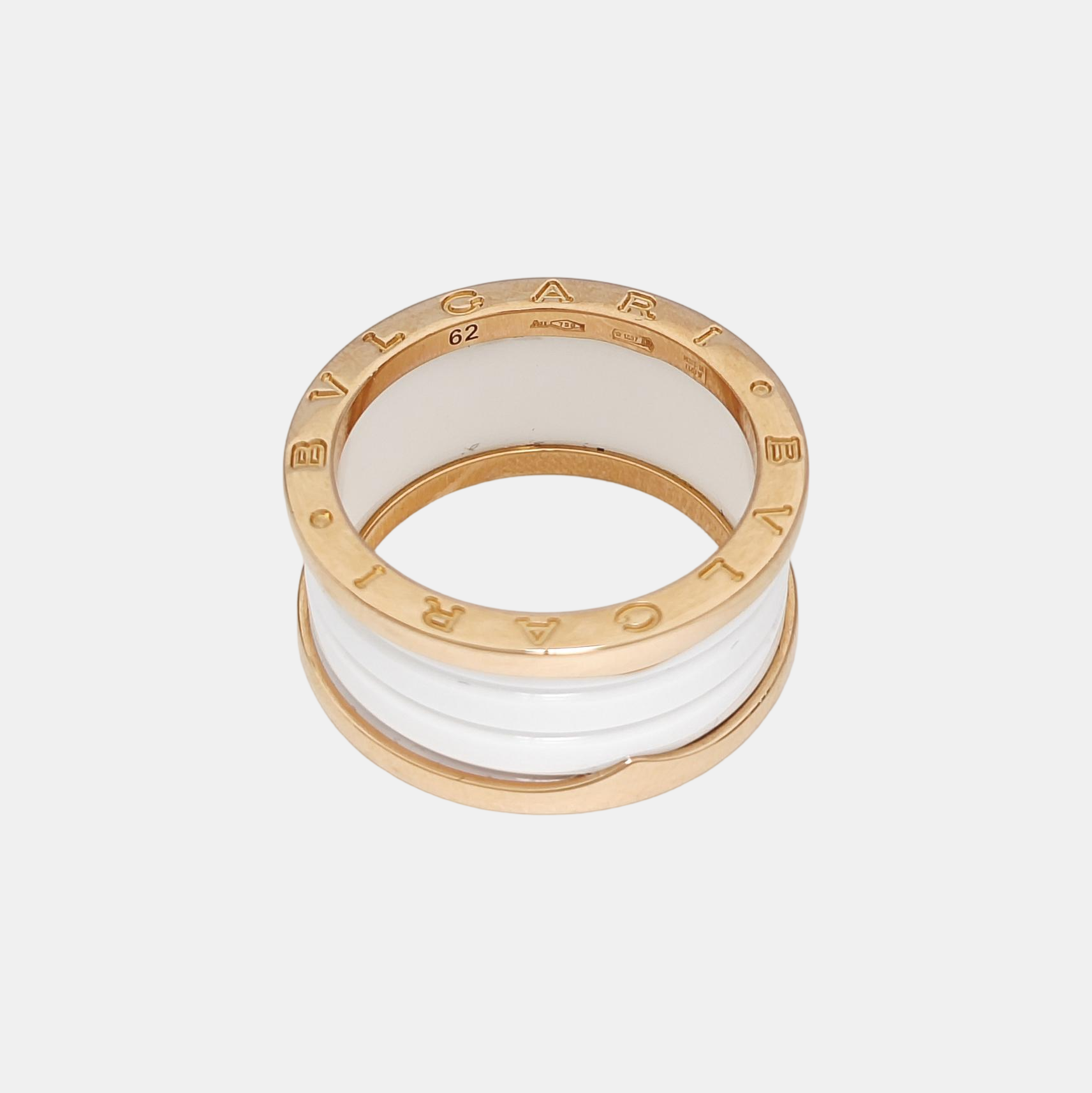 B.ZERO1 18k Rose Gold Ring EU 62