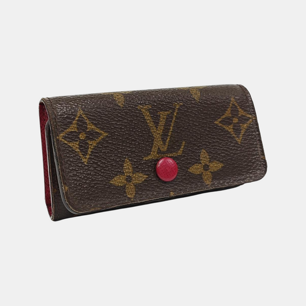 Monogram Coated Canvas Key Pouch Brown