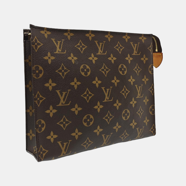 TOILET POCKET 26 Monogram Coated Canvas Brown