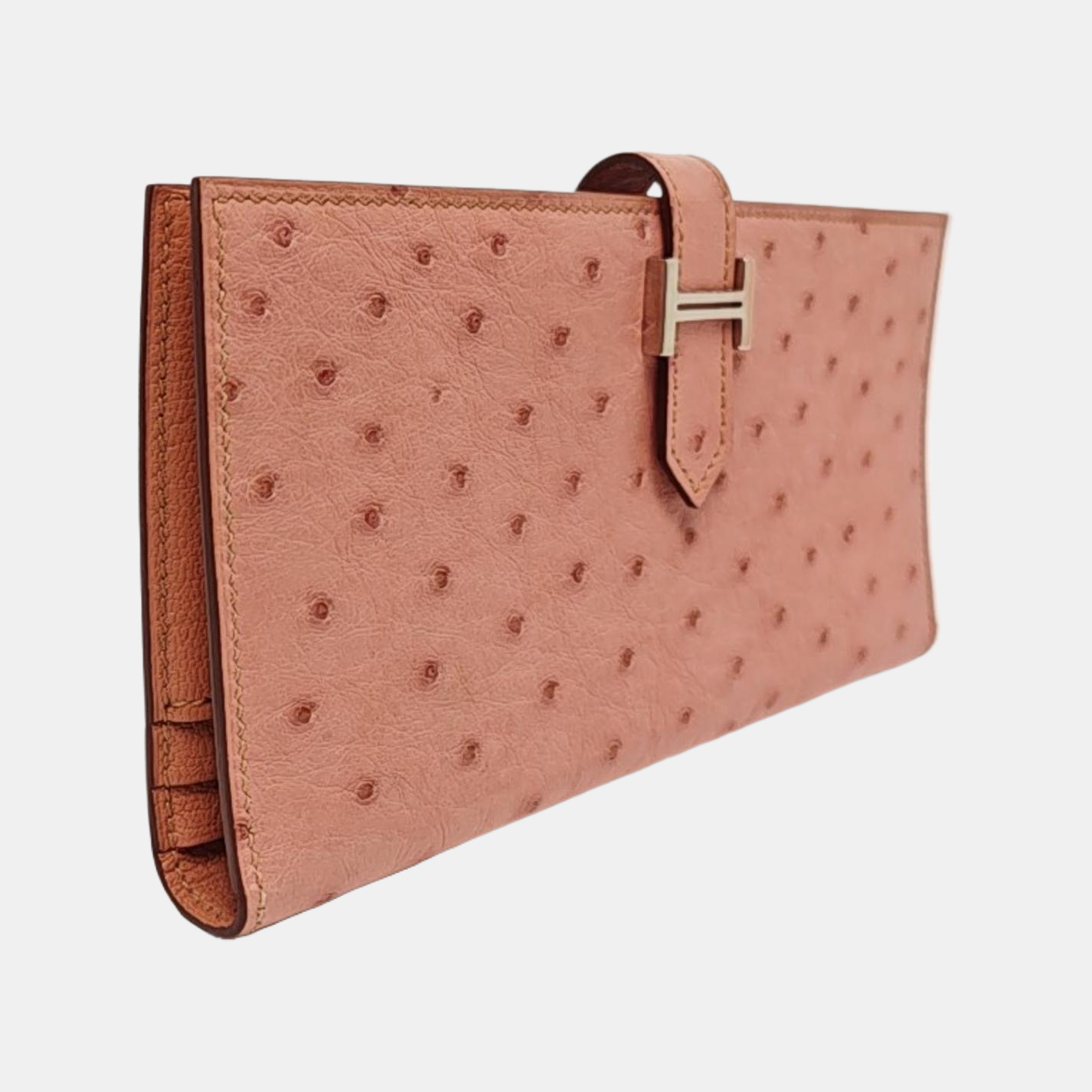 Bearn Ostrich Pink Wallet