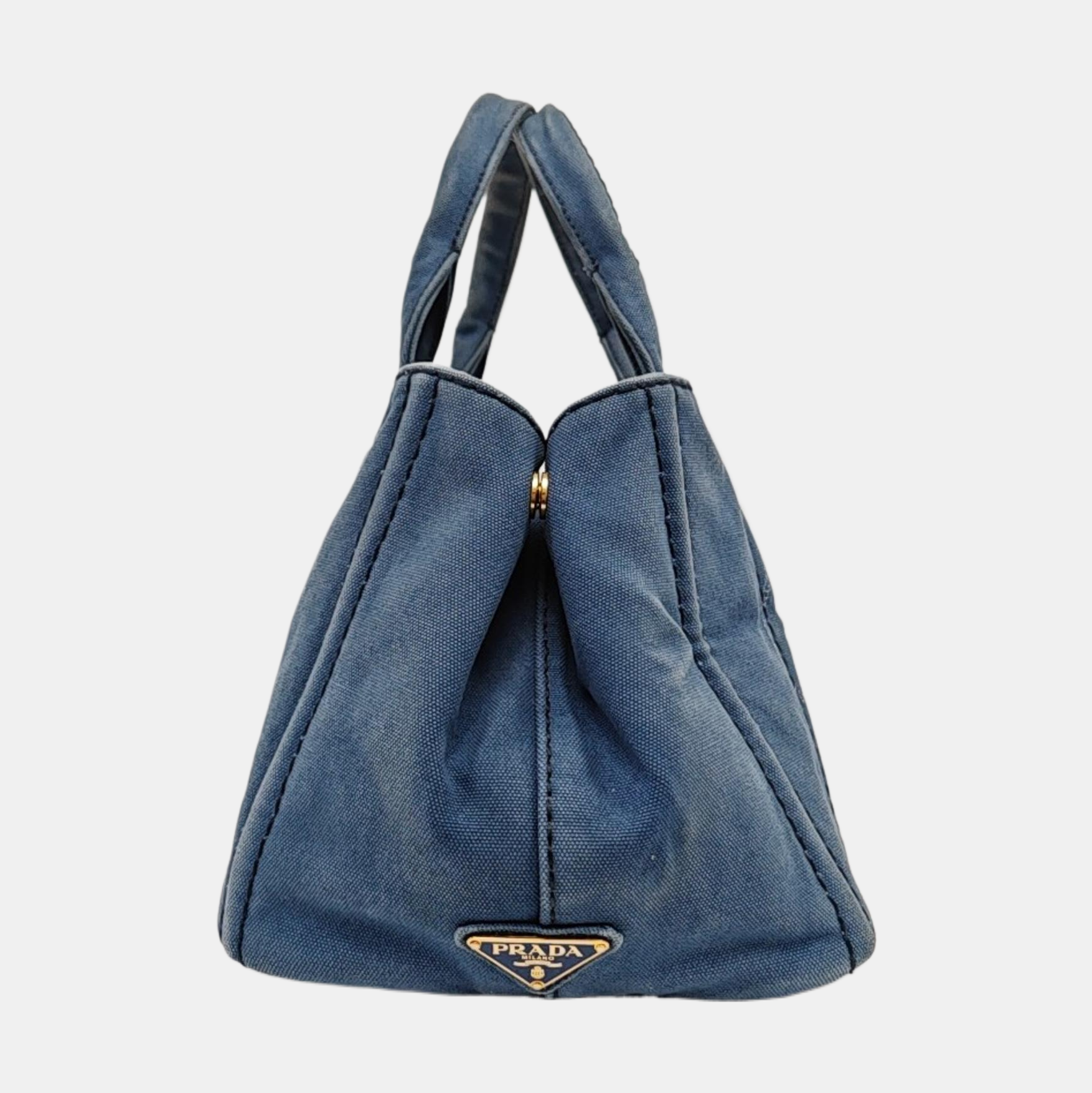 Denim Quilted Canvas Blue