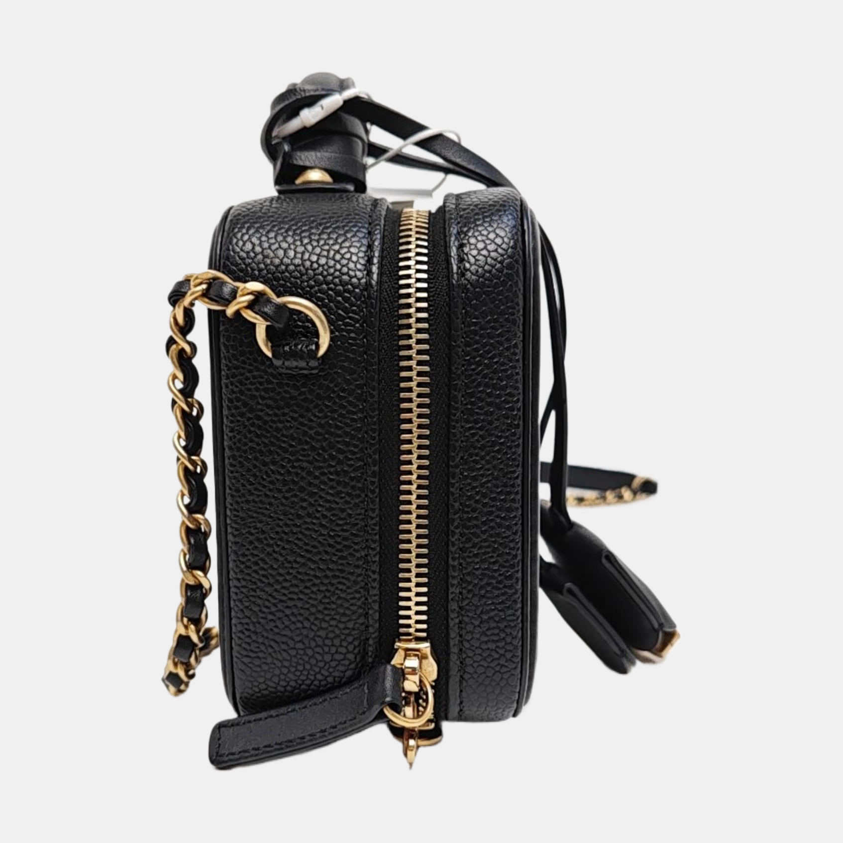 FILIGREE Small Quilted Grained Calfskin Black