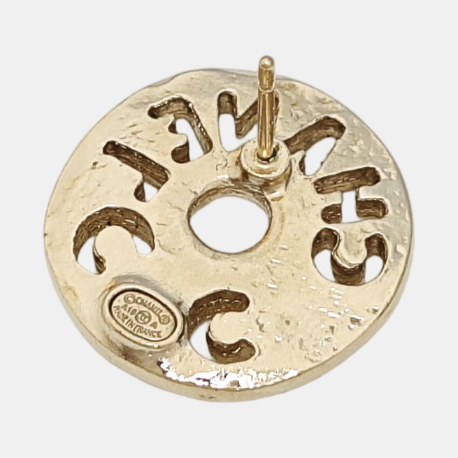 Metal Gold Stud Earrings