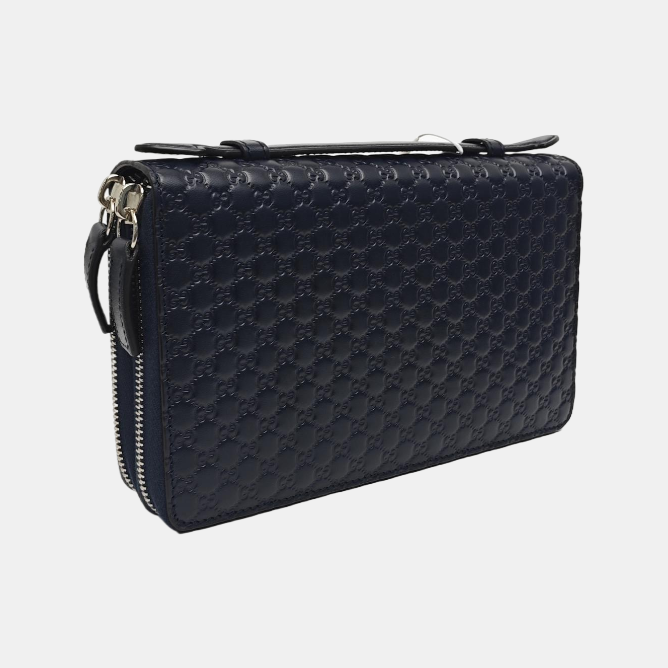 Monogram Calfskin Clutch Blue