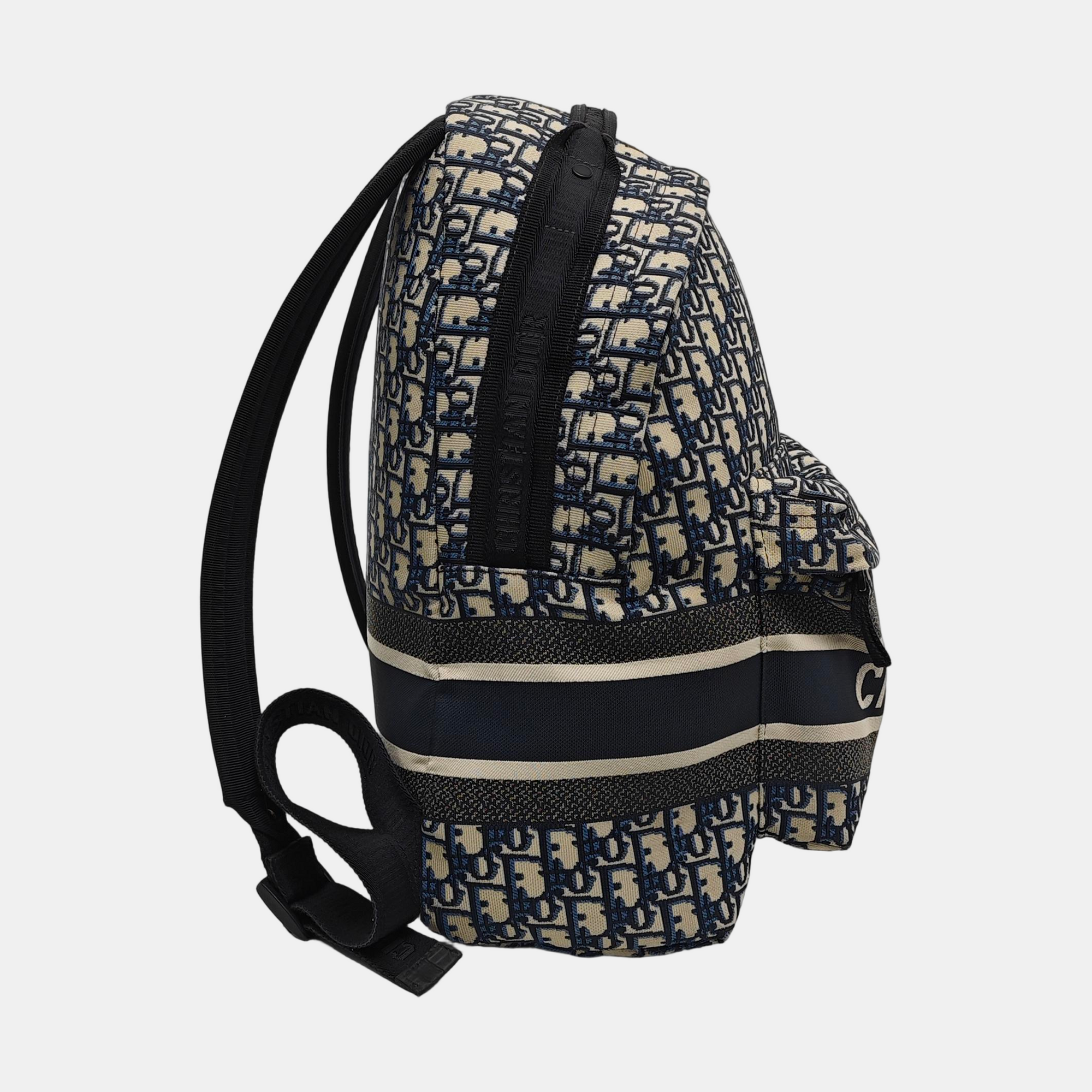 Diortravel Oblique Canvas Blue