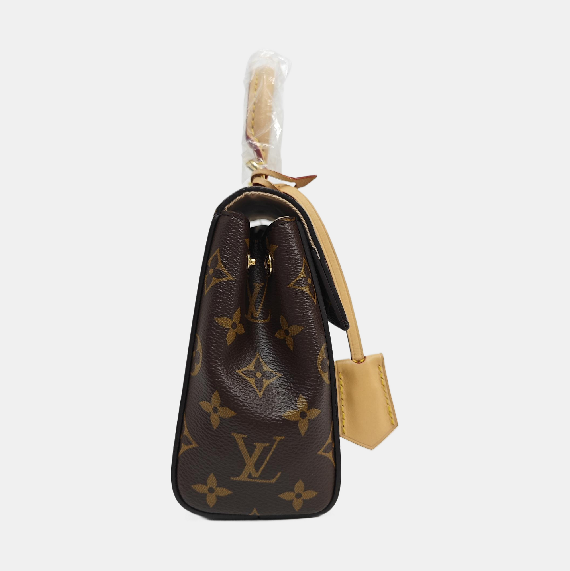 CLUNY PM Monogram Coated Canvas Brown