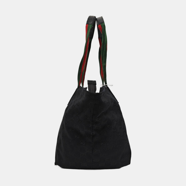 Monogram Canvas Tote Bag Black