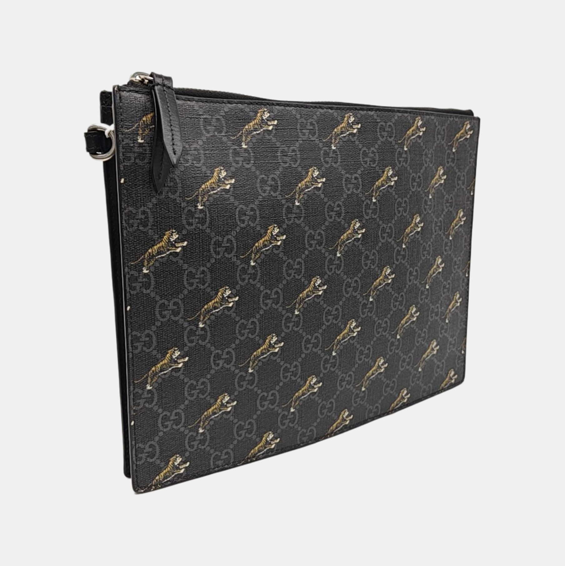 GG Supreme Monogram Coated Canvas Black