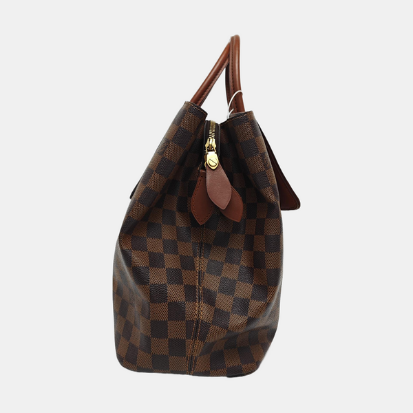 ASCOT Damier Ebene Coated Canvas Brown