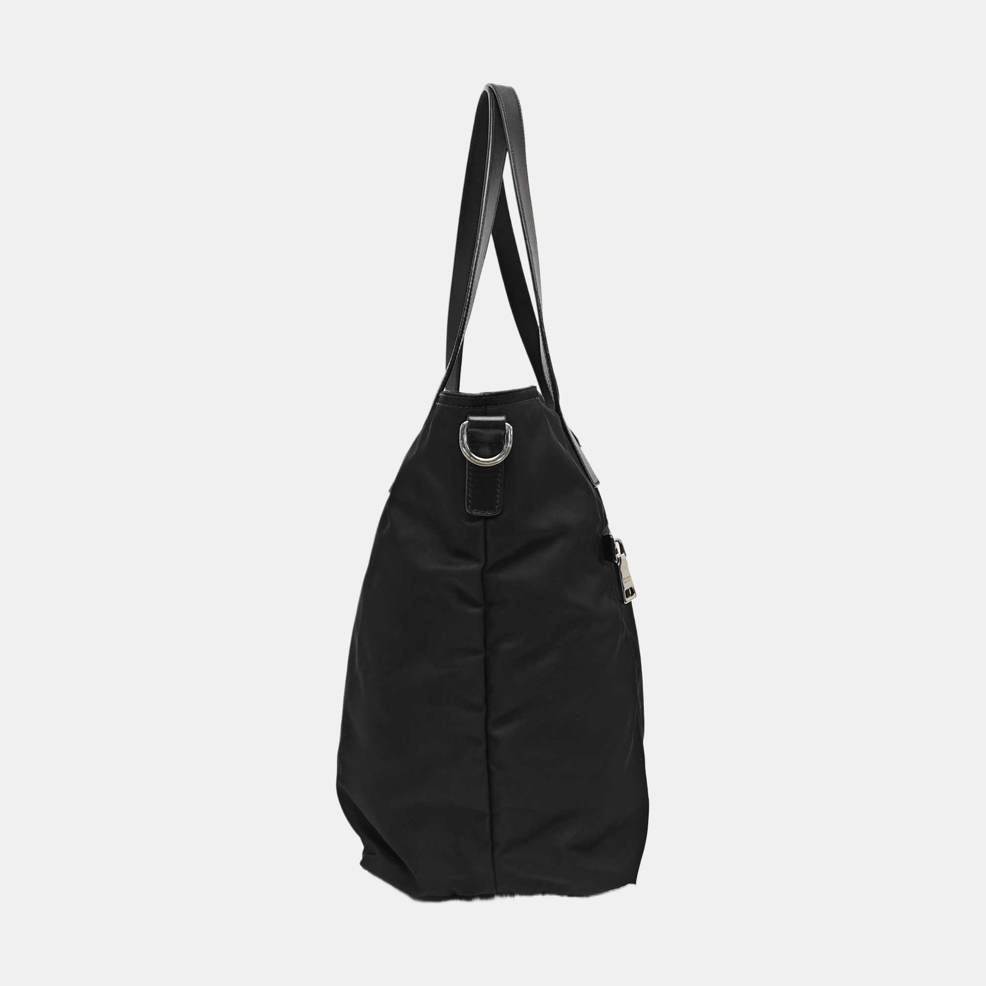 Nylon Shoulder Bag Black