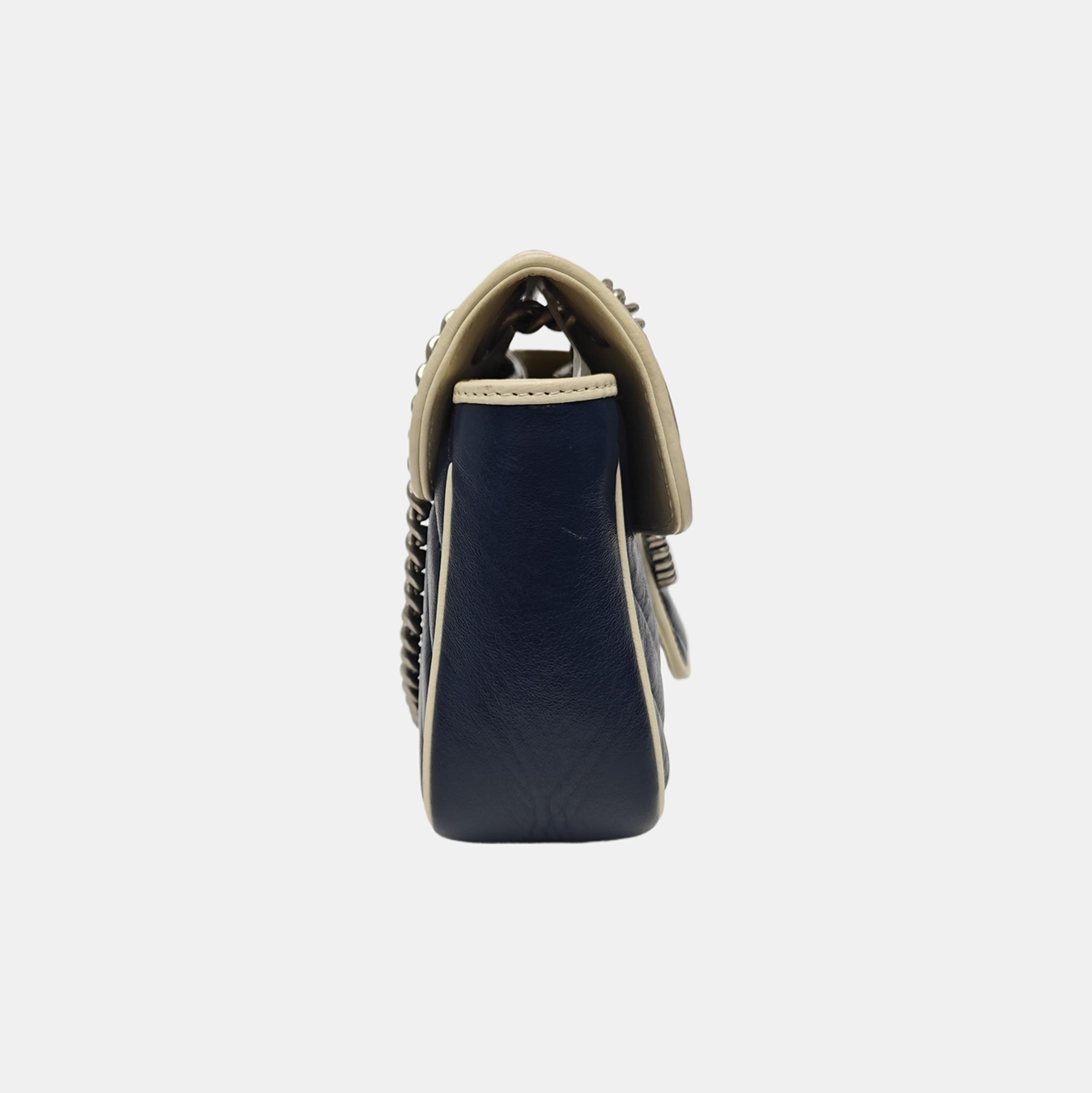 GG Marmont Medium Quilted Calfskin Blue