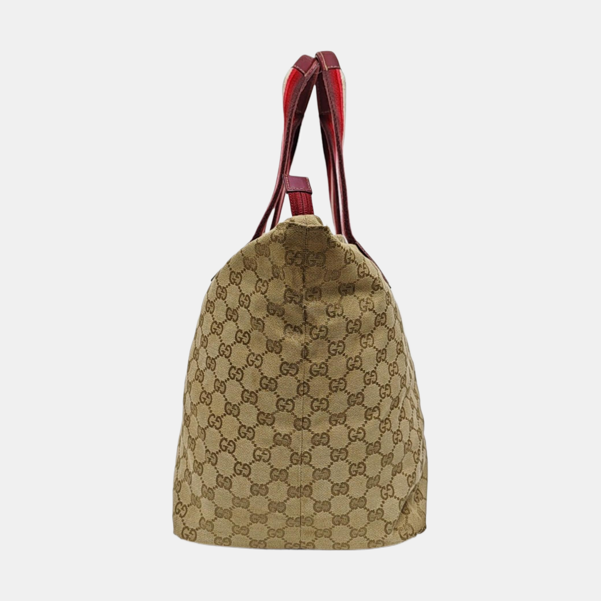 Monogram Canvas Tote Bag Beige