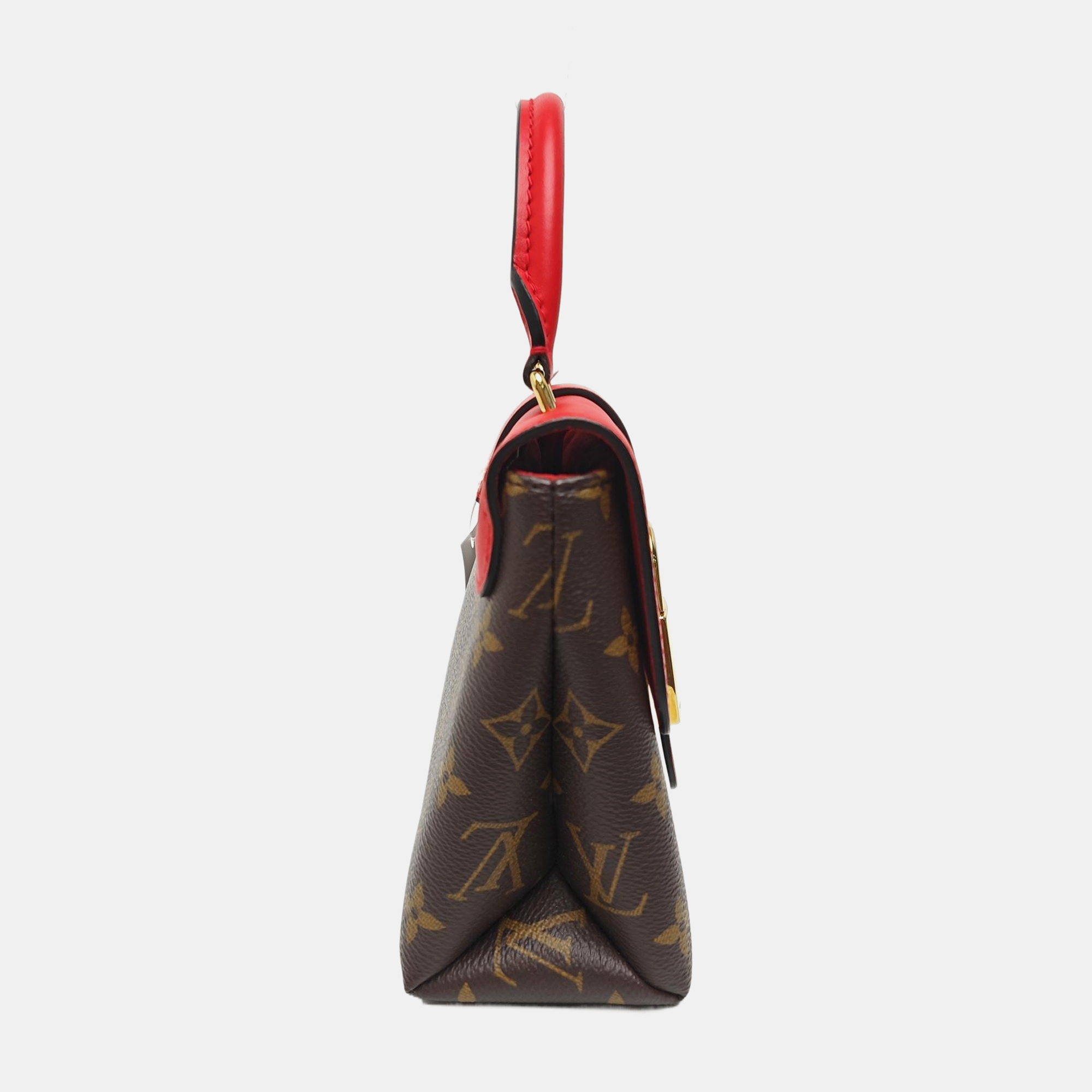 LOCKY BB Monogram Coated Canvas Red