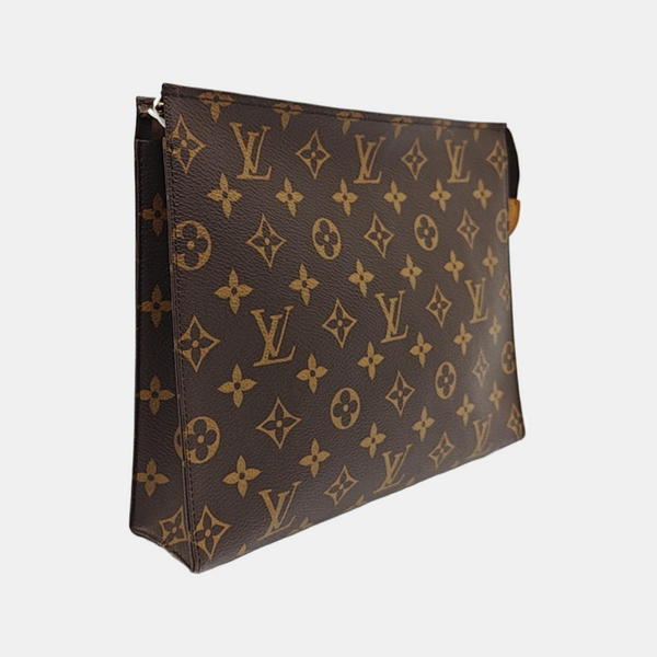 TOILET POCKET 26 Monogram Coated Canvas Brown
