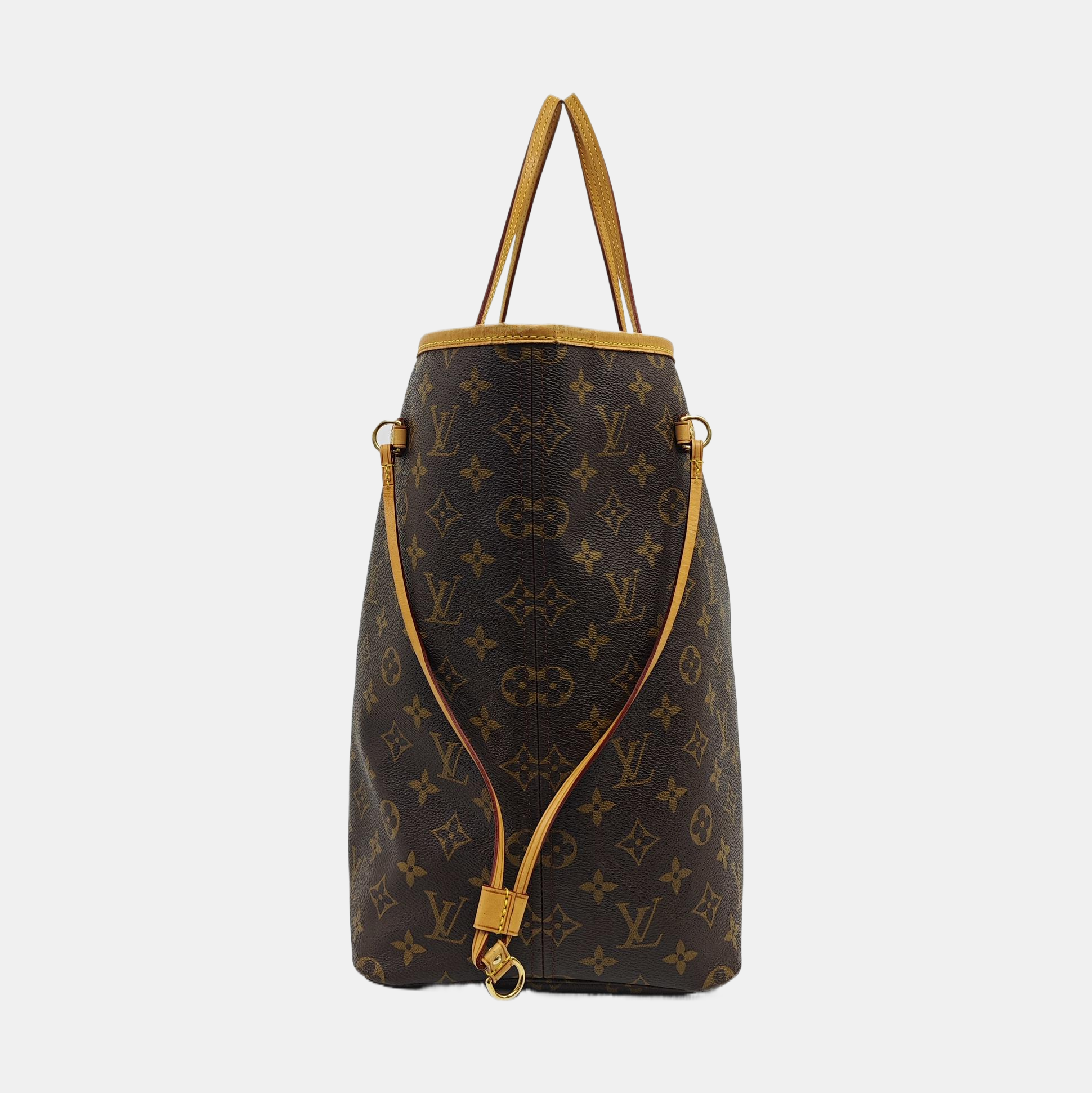 NEVERFULL GM Monogram Coated Canvas Brown