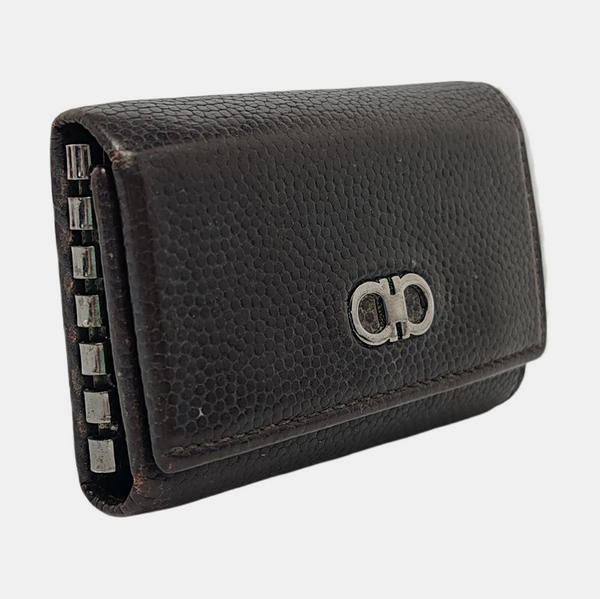 Calfskin Key Pouch Brown