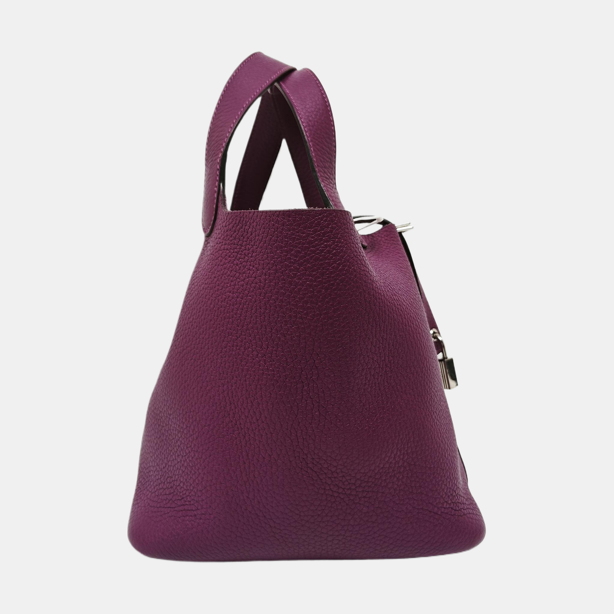 Authenticated pre-owned  Picotin Lock Clemence Purple - Top Handle Bag at Looply