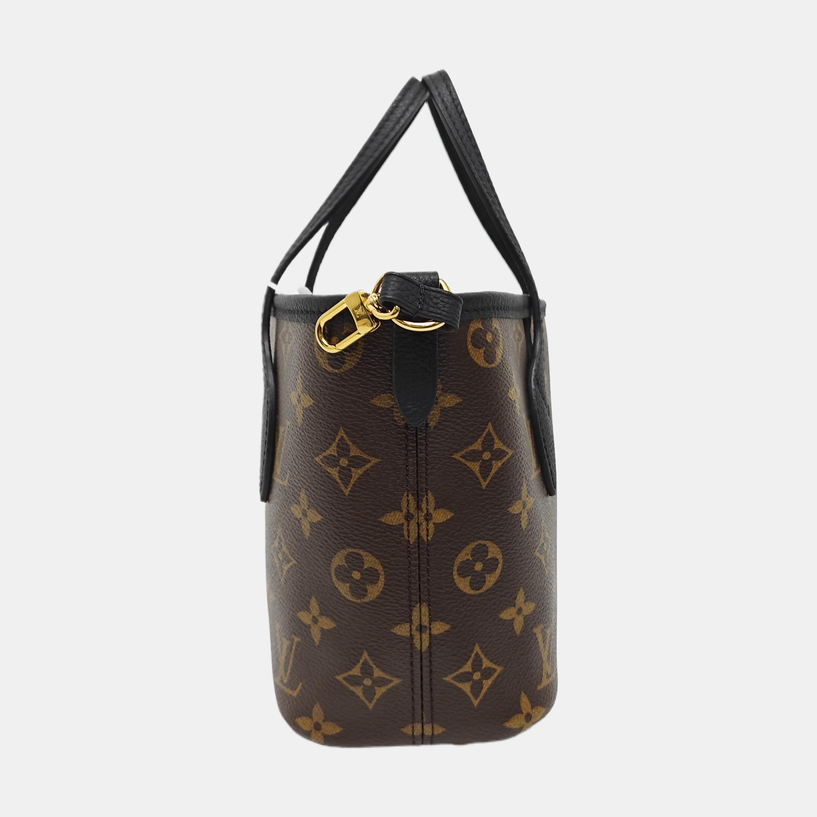 NEVERFULL INSIDE OUT BB Monogram Coated Canvas Black