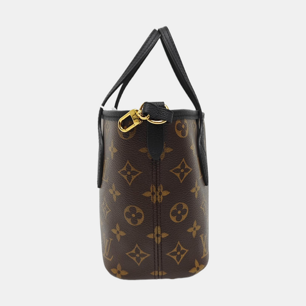 NEVERFULL INSIDE OUT BB Monogram Coated Canvas Black