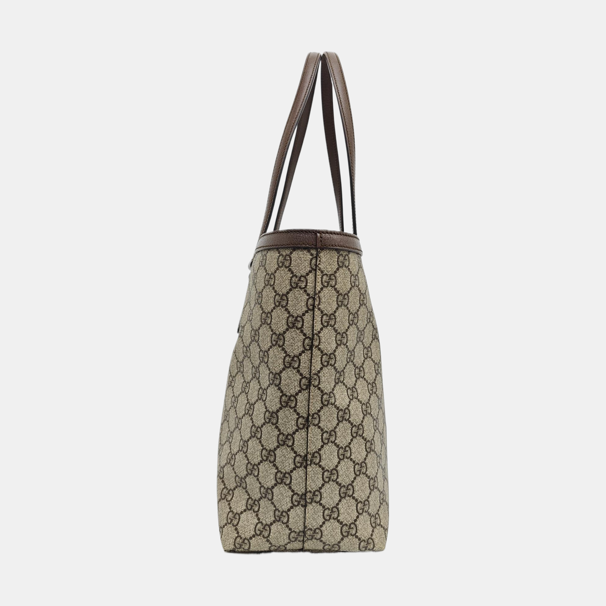 Ophidia Medium Monogram Coated Canvas Beige