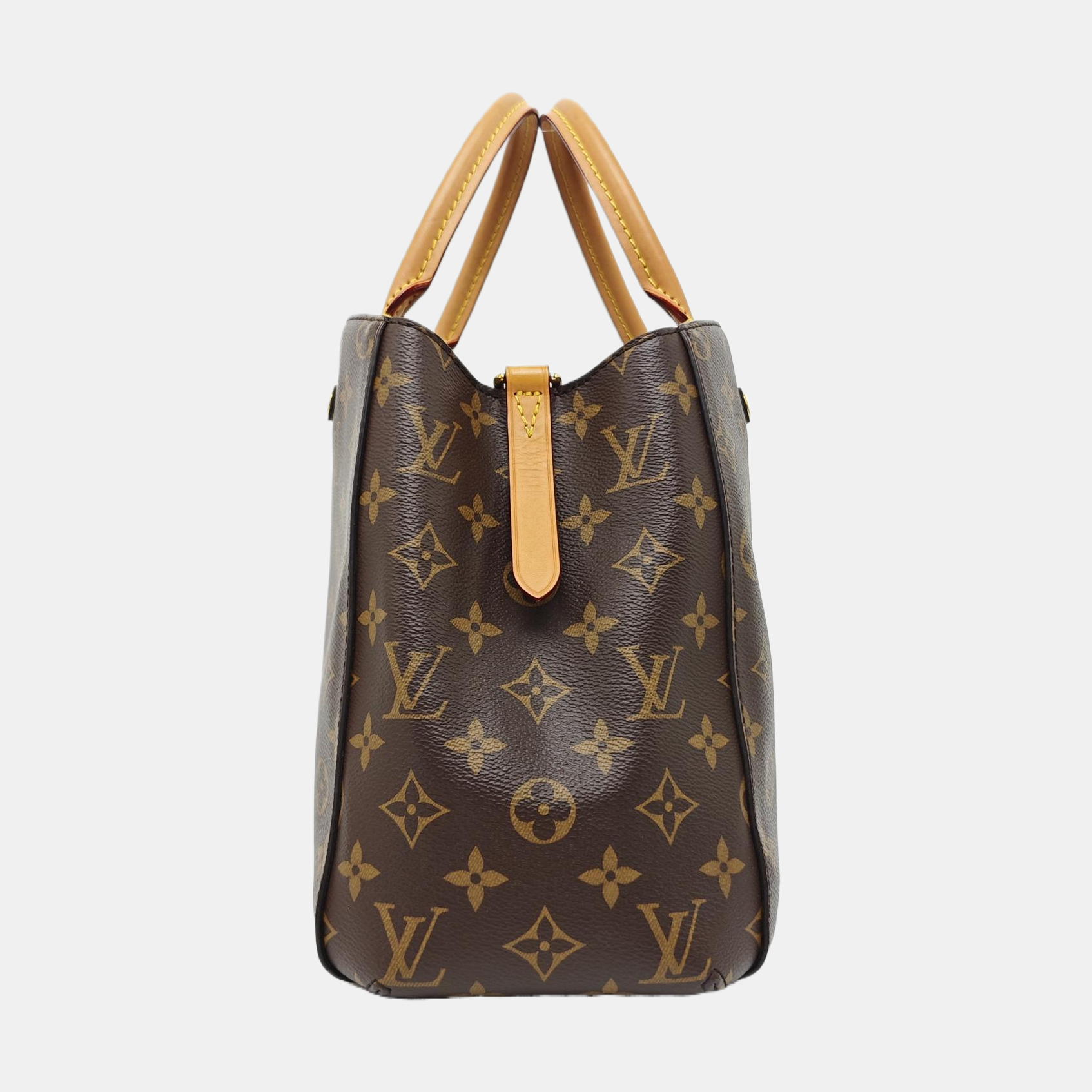 MONTAIGNE Monogram Coated Canvas Brown
