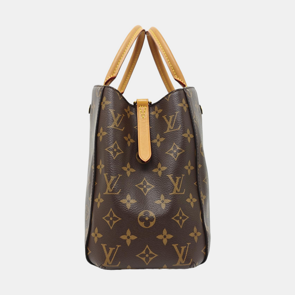 MONTAIGNE Monogram Coated Canvas Brown